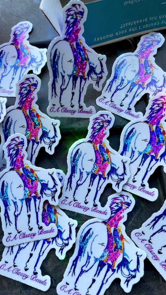 Glitter stickers