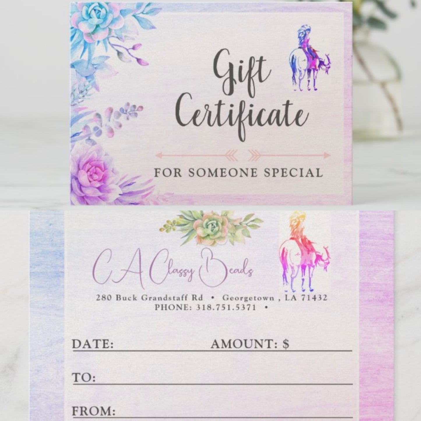 CA Clazzy Beadz Gift Cards